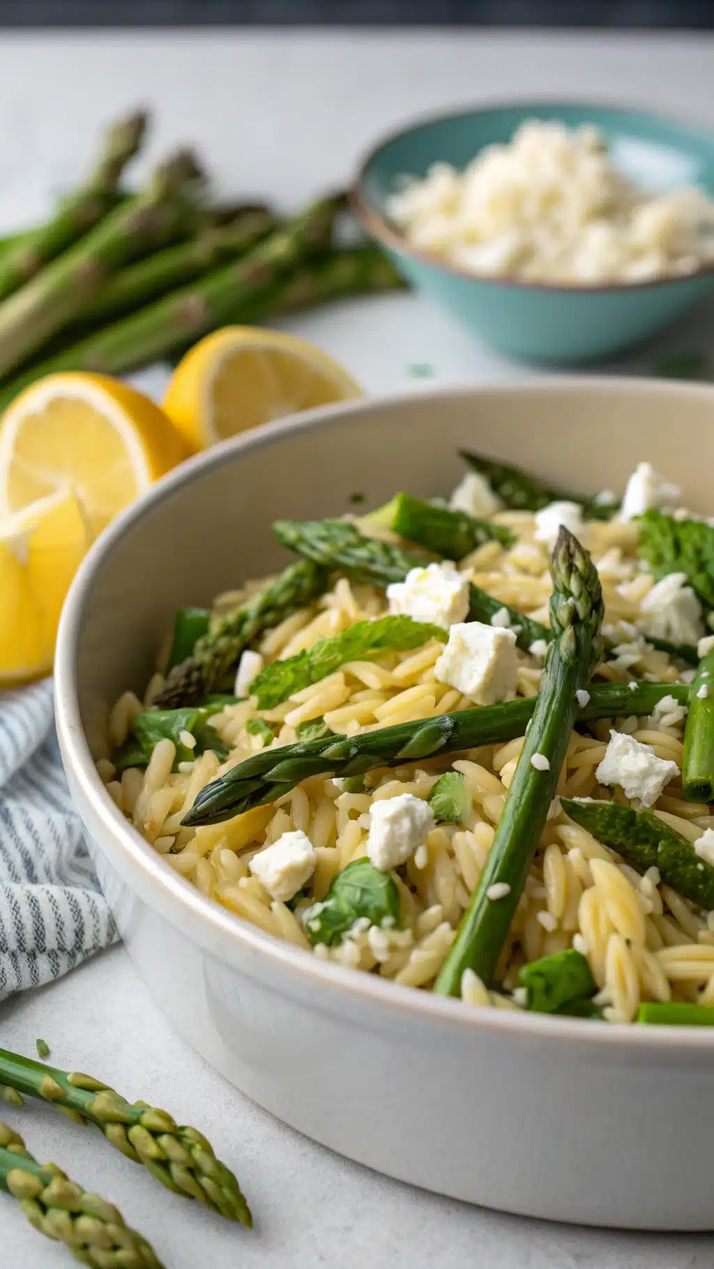 Orzo with Asparagus & Feta