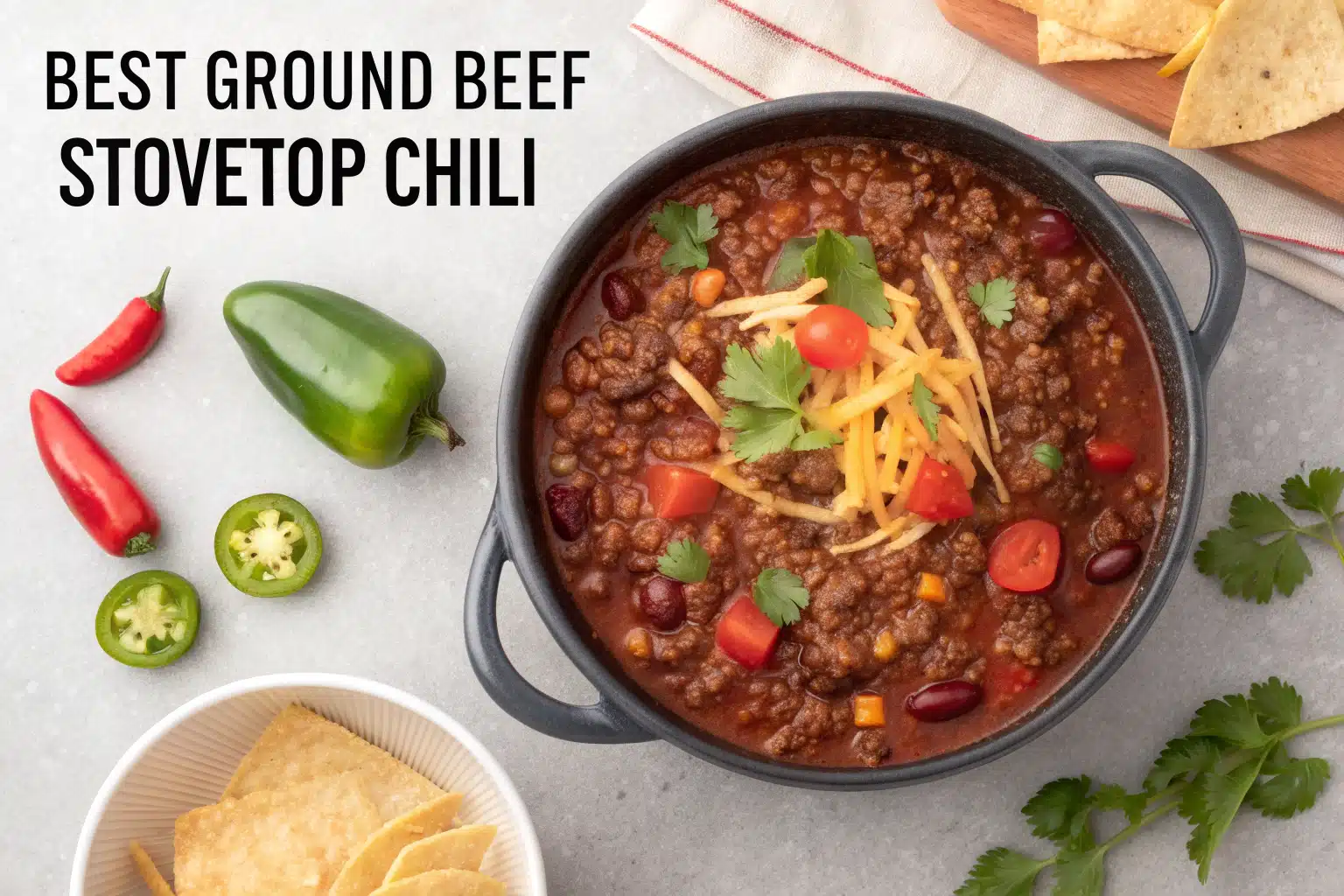 Ground Beef Stovetop Chili