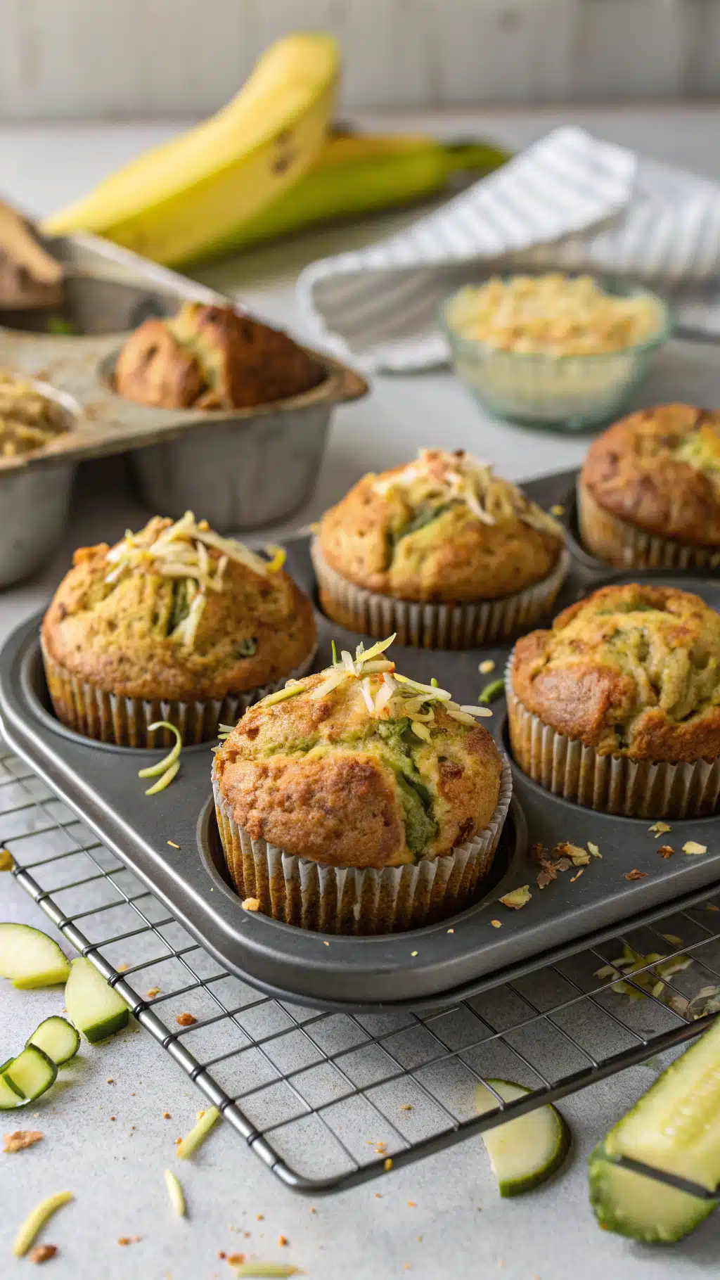 Banana Zucchini Muffins