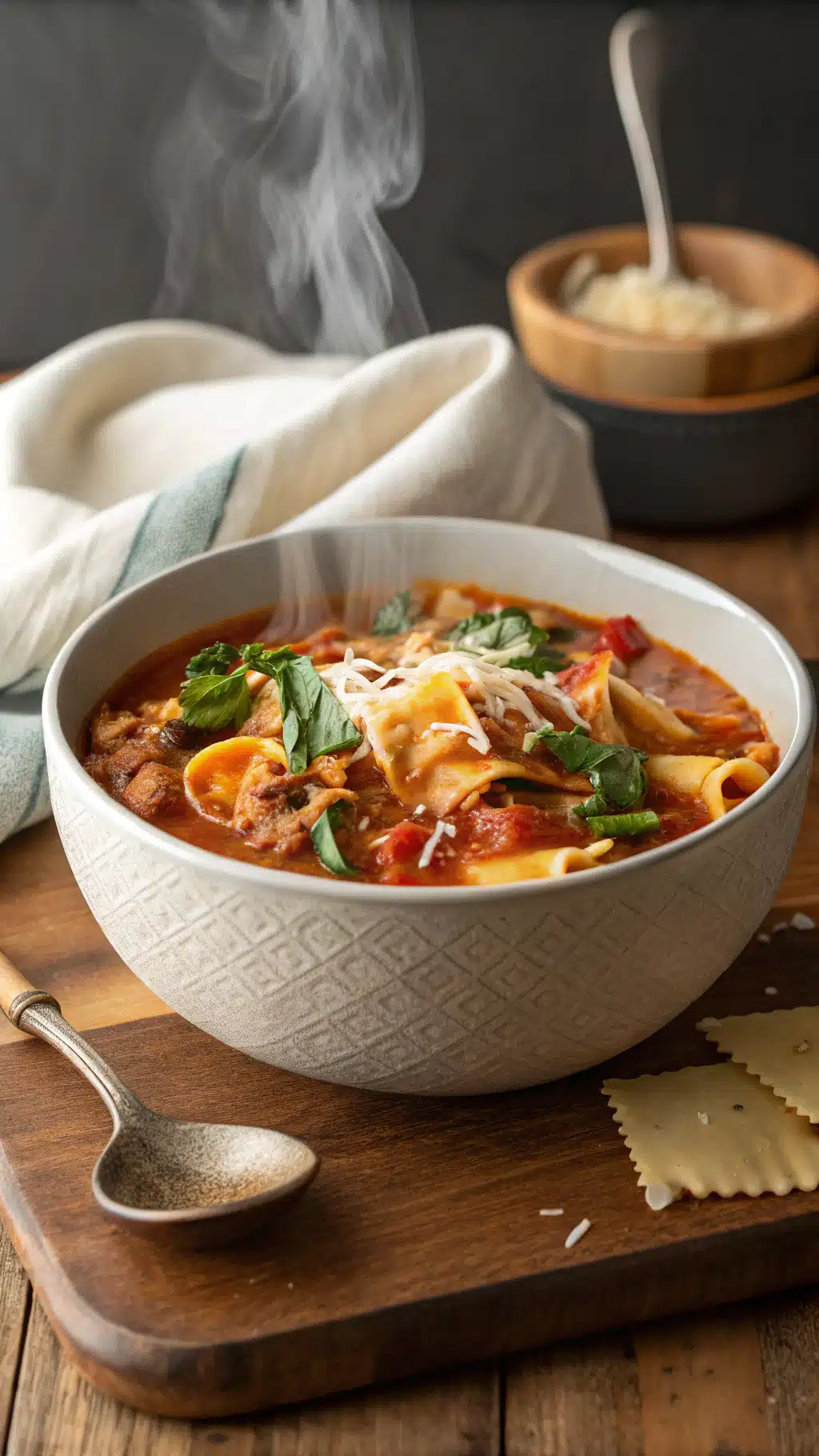One-Pot Lasagna Soup